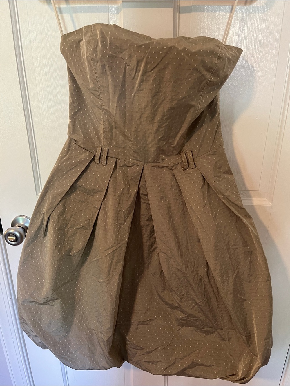 Zara Strapless Bubble Hem Party Dress